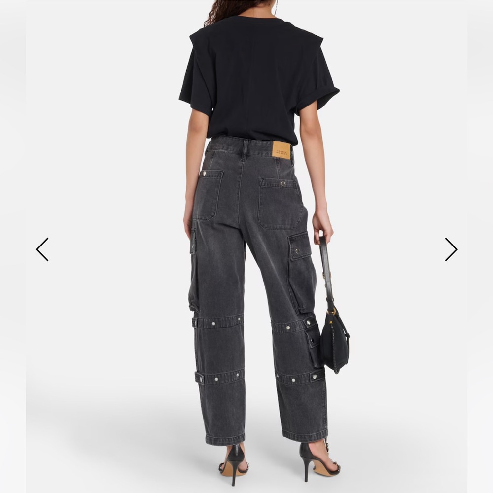 Isabel Marant Elore Cargo Gray Denim